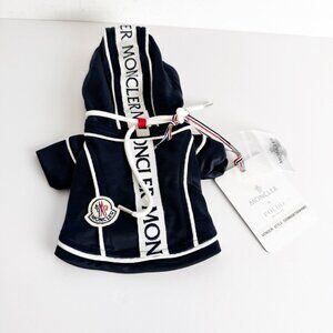 NWT Moncler x Poldo Dog Couture Sweater size 00 Navy Blue